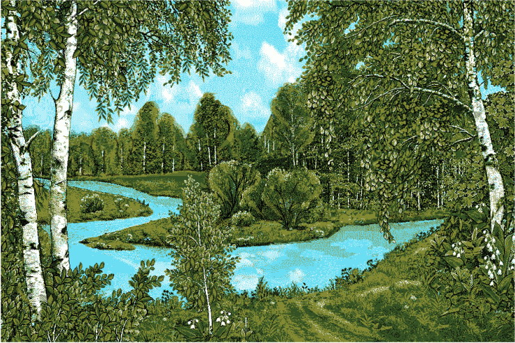 Ковер Родные Просторы 1,5x2  0005  03 ПРЯМОЙ
